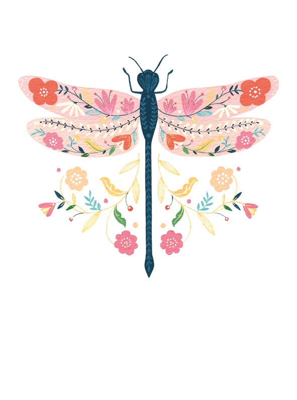 Floral Dragonfly