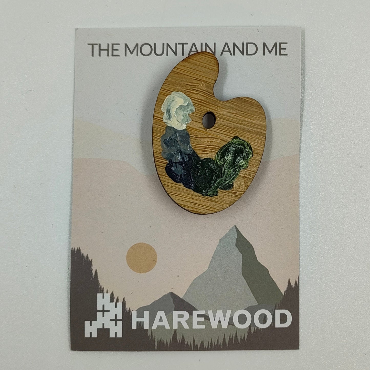 JMW Turner Palette Brooch - Blues