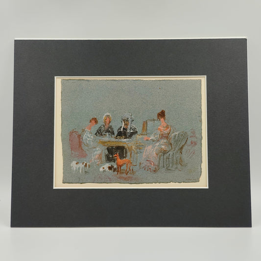 Print - A Dame's Party, 1827, JMW Turner