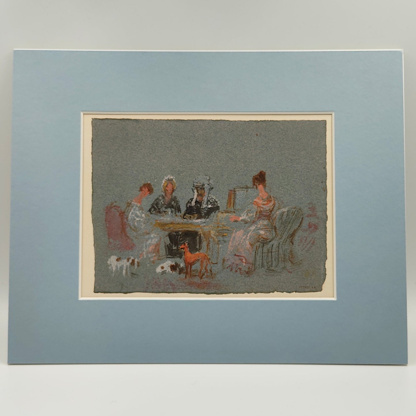 Print - A Dame's Party, 1827, JMW Turner