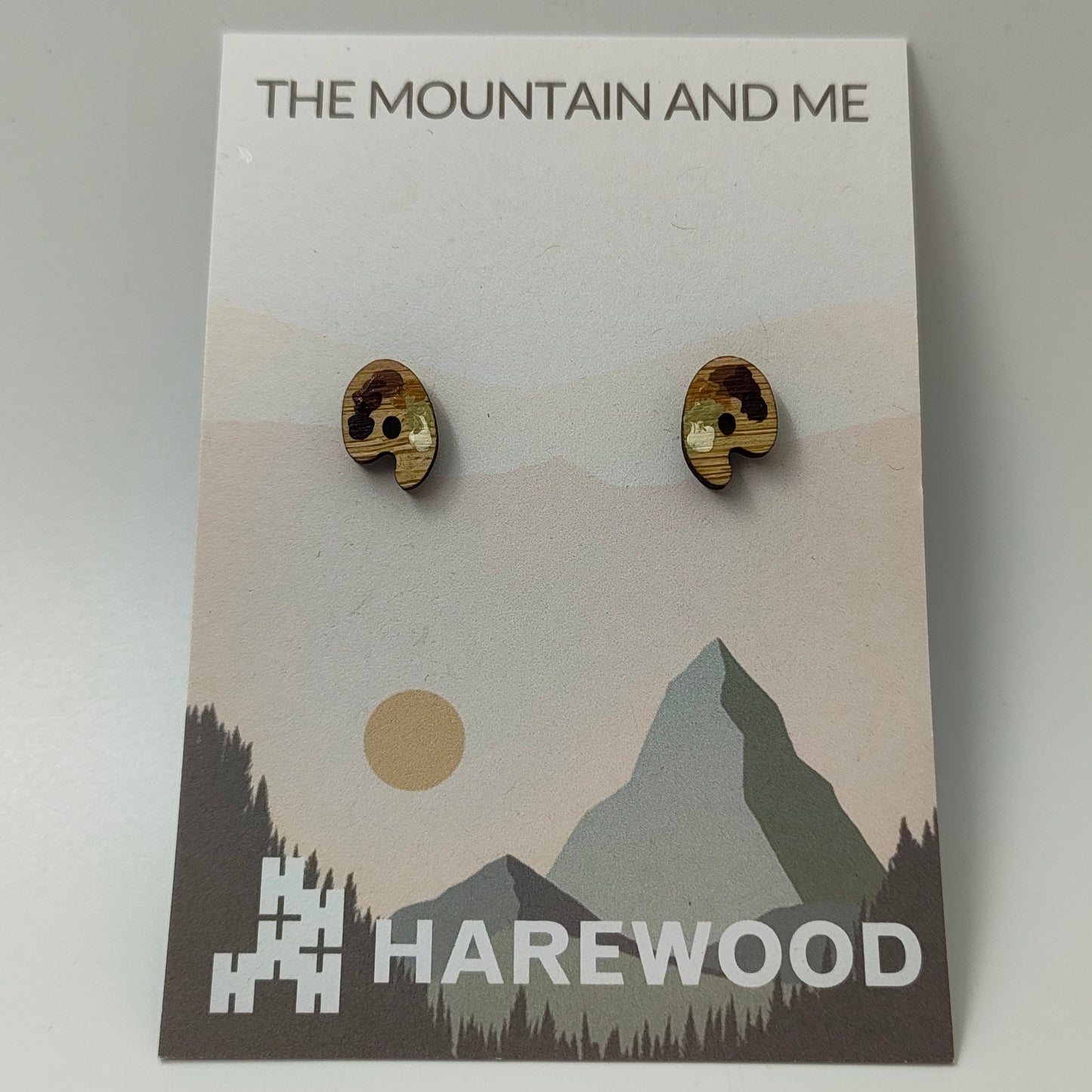 JMW Turner Palette Stud Earrings - Warms
