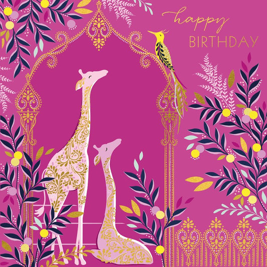 Pink Floral Giraffe - Sara Miller