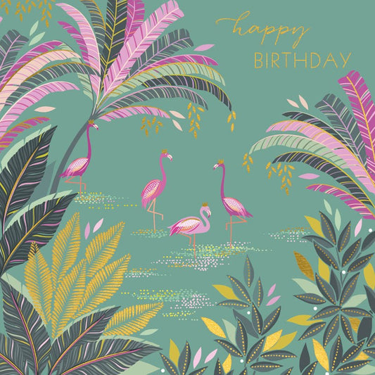Birthday Flamingos- Sarah Miller