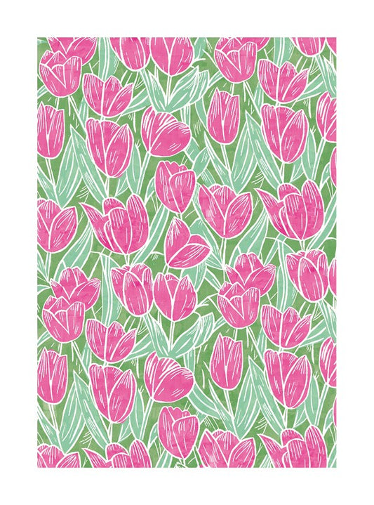 Pink Tulips Card