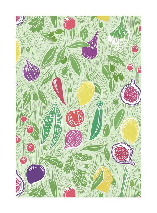 Etched Fruit and Veg Card