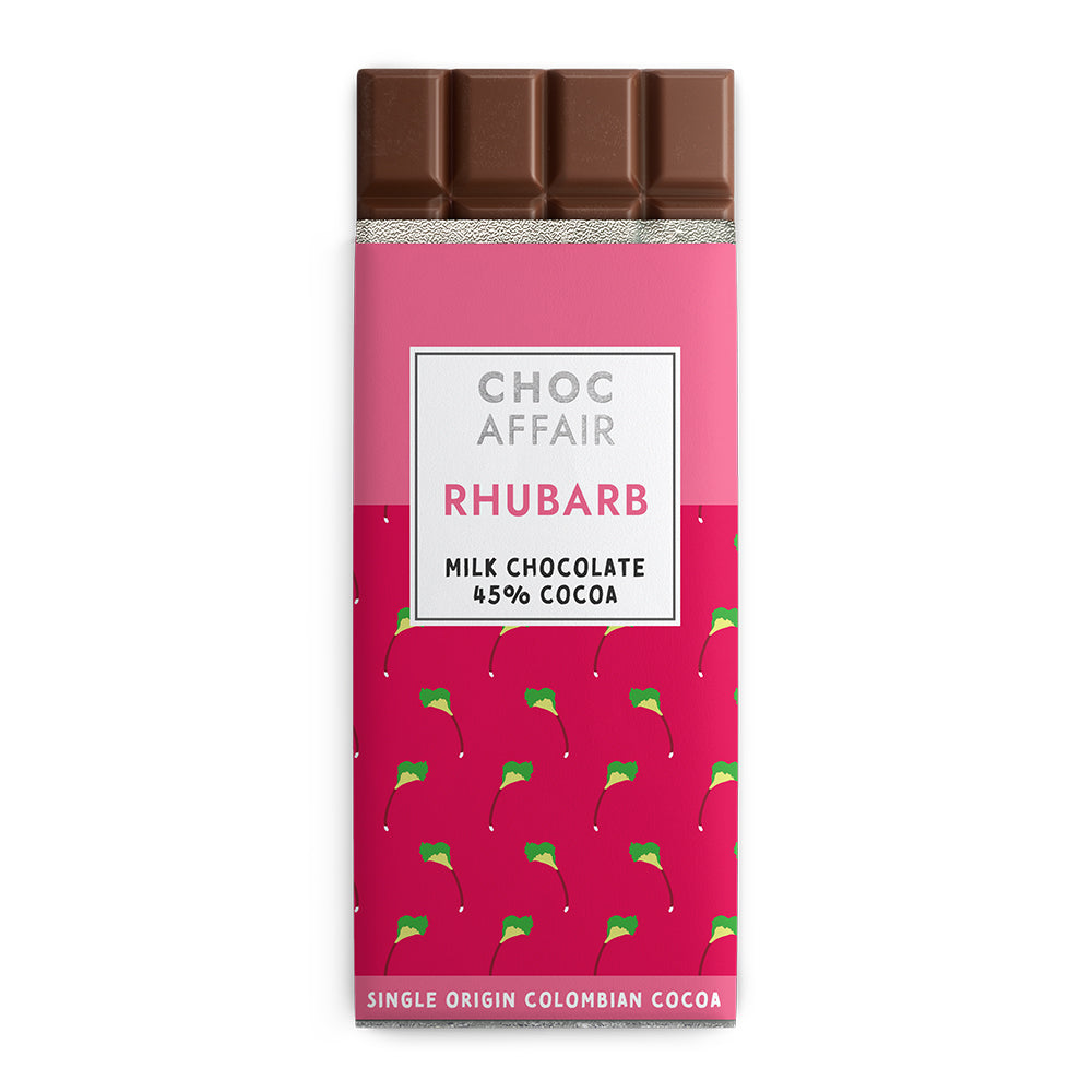 Rhubarb Chocolate Bar 90g