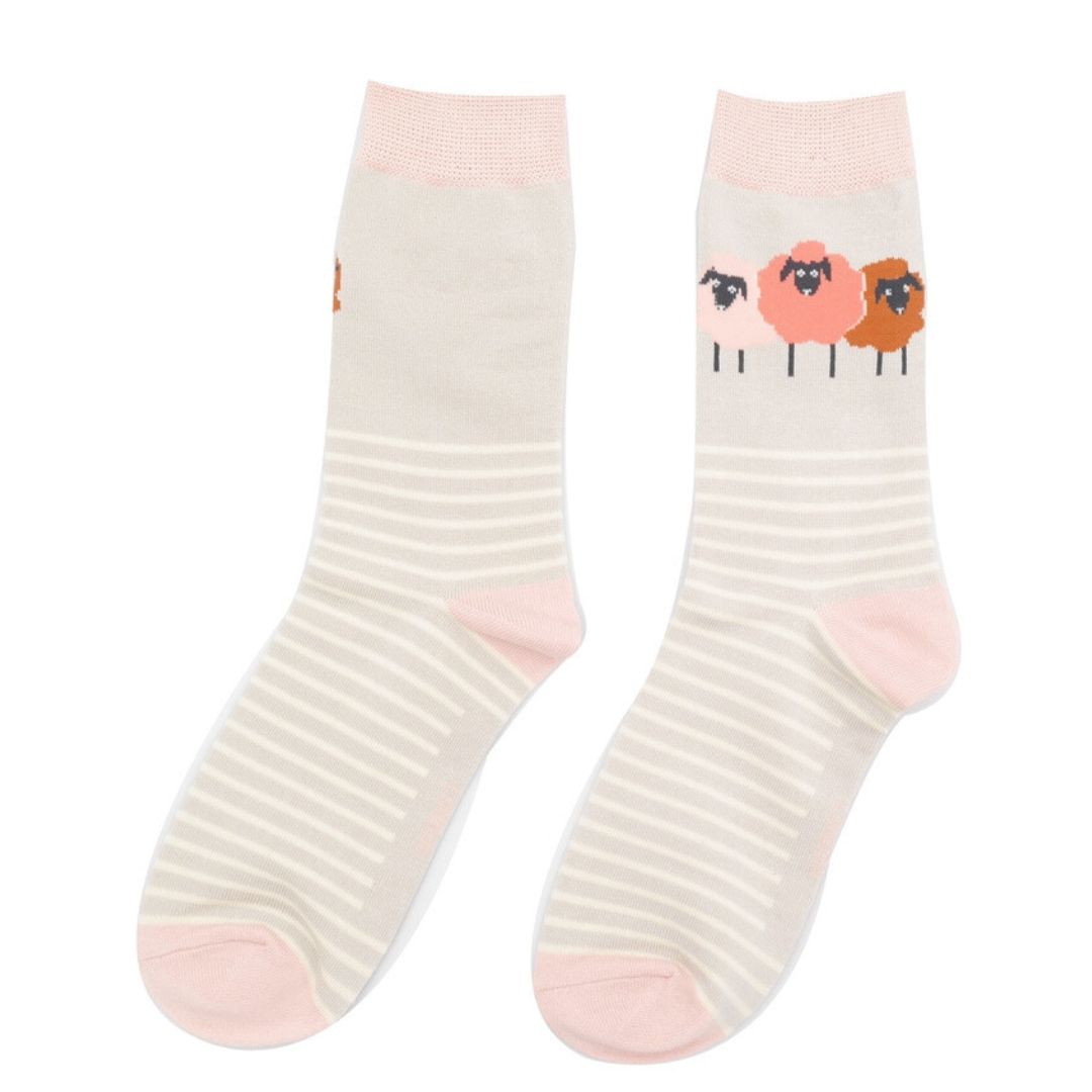 Sheep Pals Silver Socks