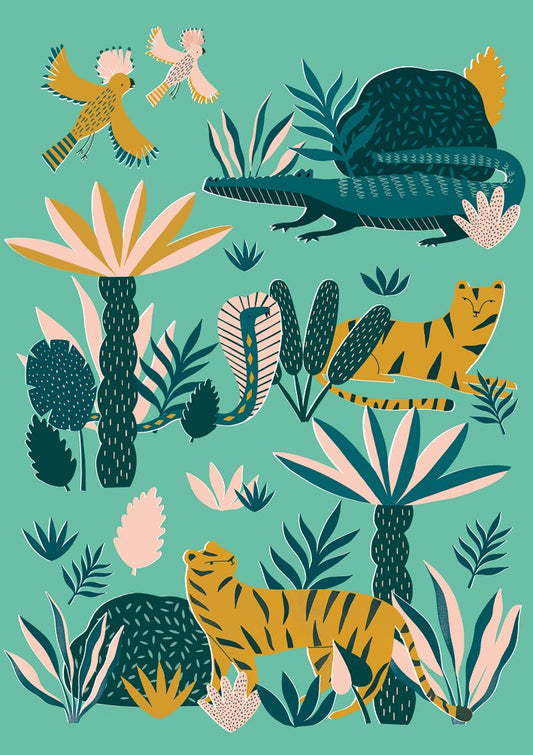 Tigers and Crocodiles Card