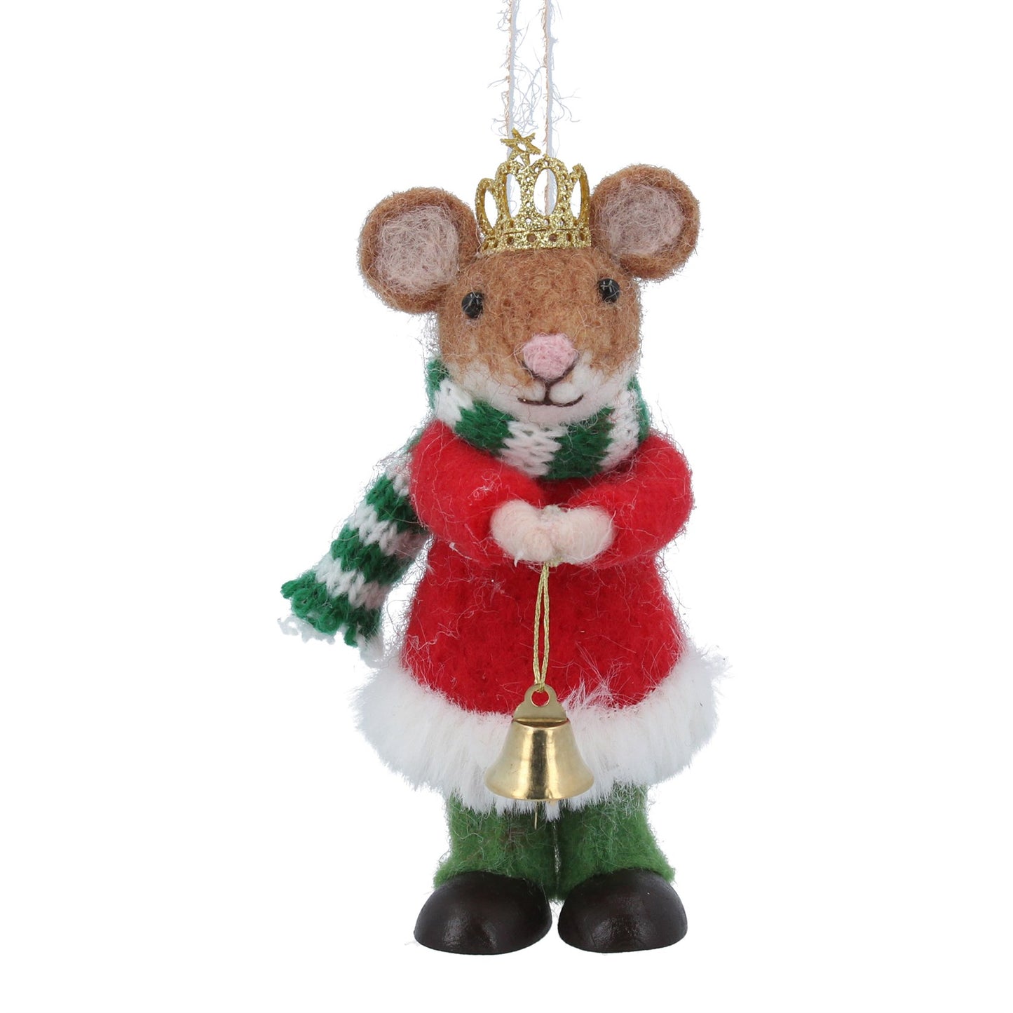 Mixed Wool Mouse with Bell, Tiara decoration