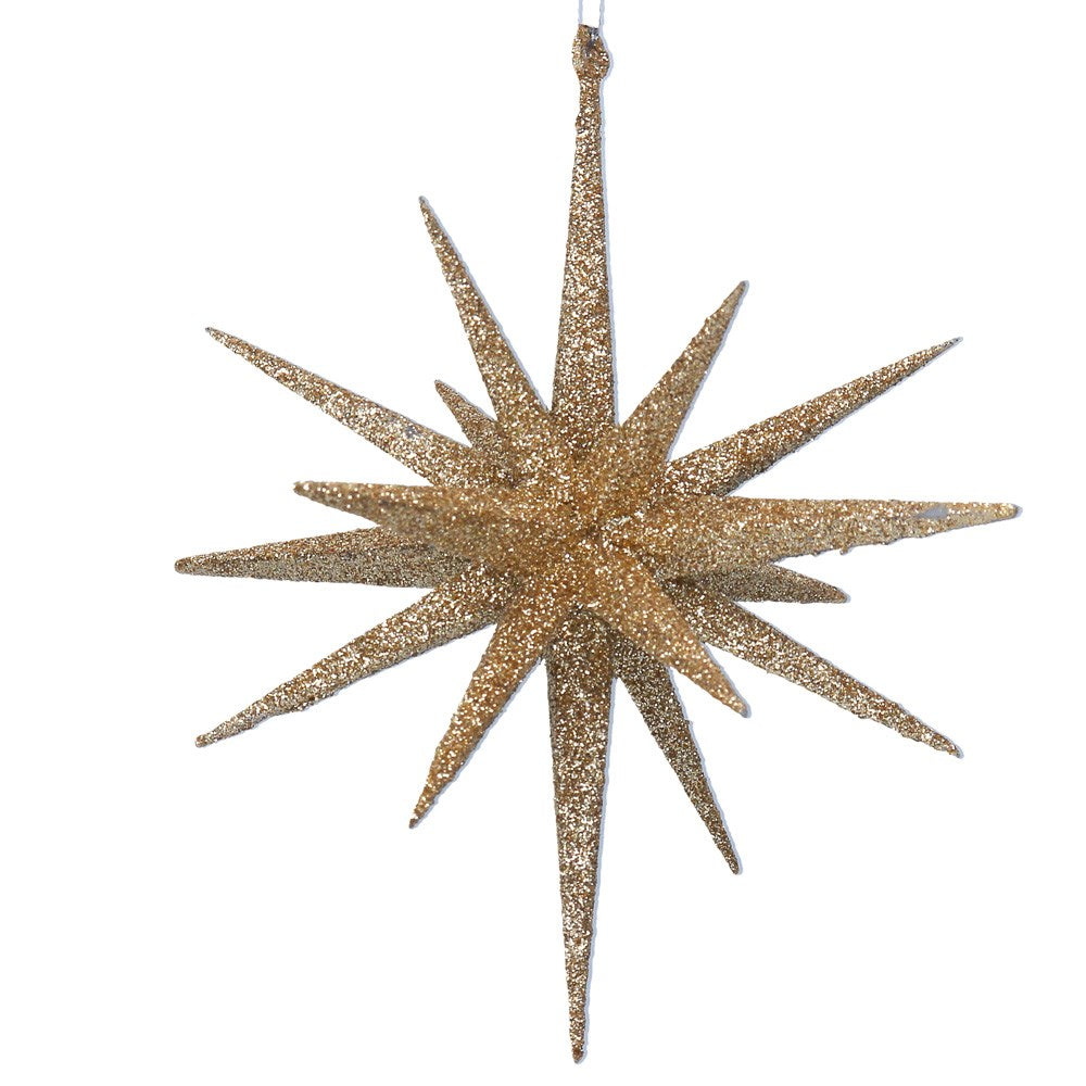 Gold Glitter Bethlehem Star decoration