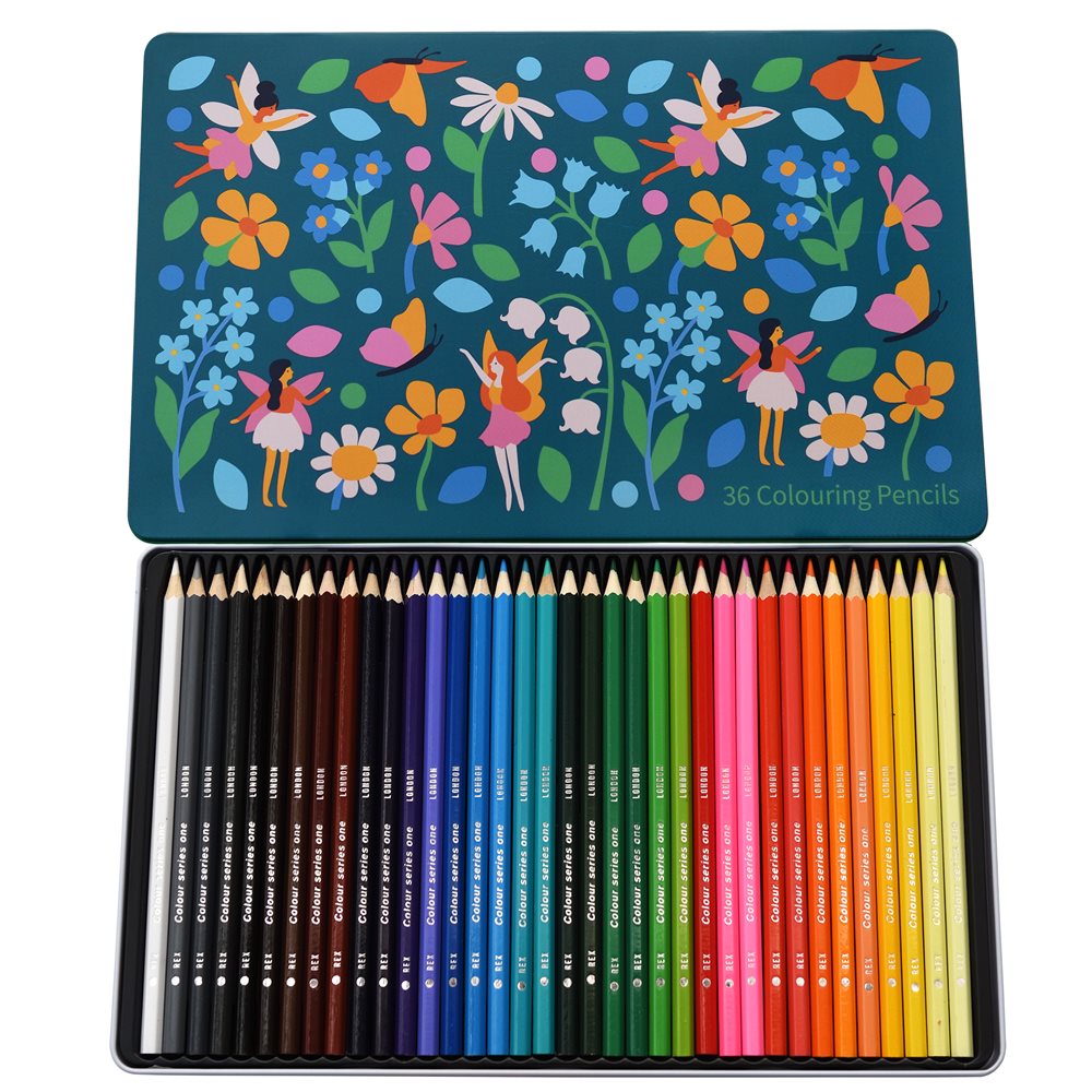 Fairies in the Garden - Colouring Pencils Collection Tin