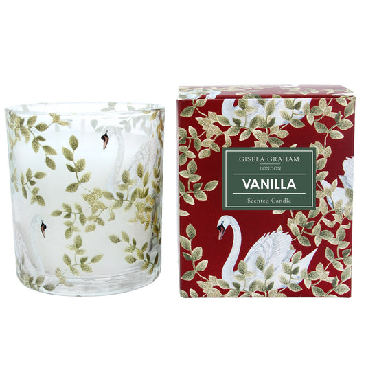 Vanilla boxed candle pot, large