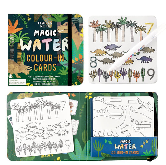 Magic Water Colour In Cards - Dinosaur
