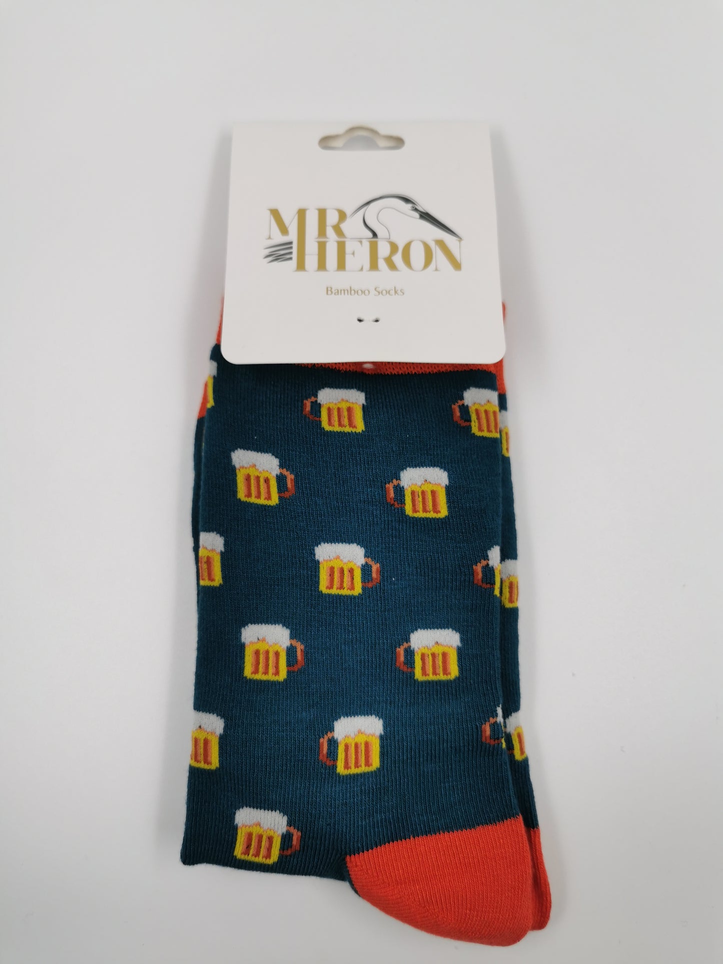 Mr Heron Socks - Beer Teal