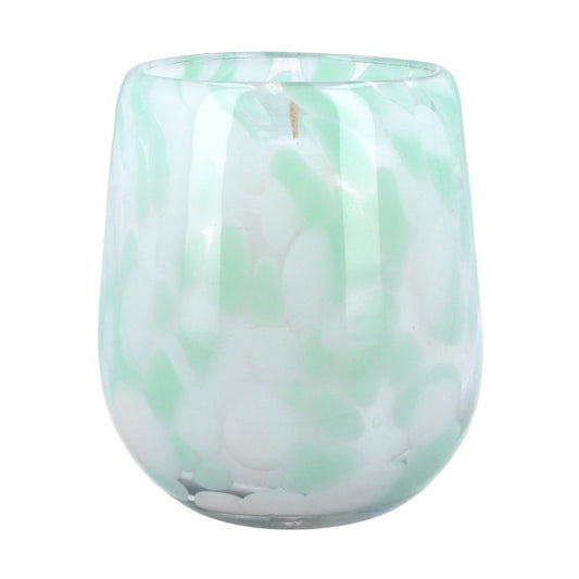 Scented Candle 10cm - Mint Green Marble