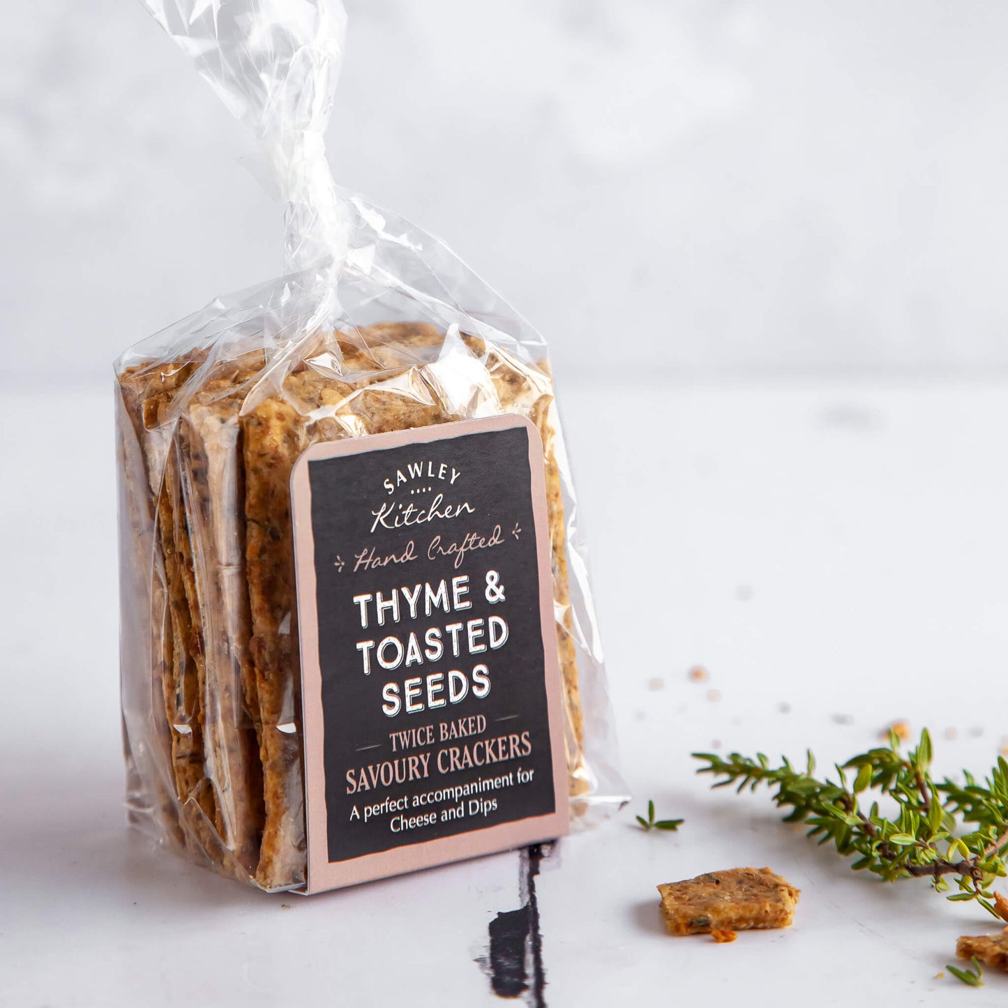 Thyme & Toasted Seeds Savoury Crackers