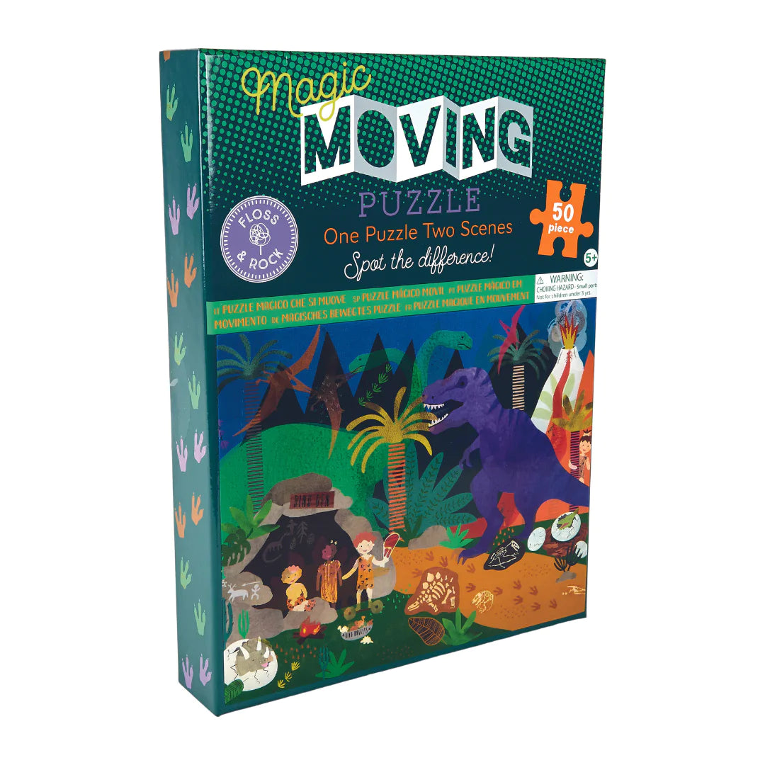 50 piece Magic Moving Puzzle Dinosaur