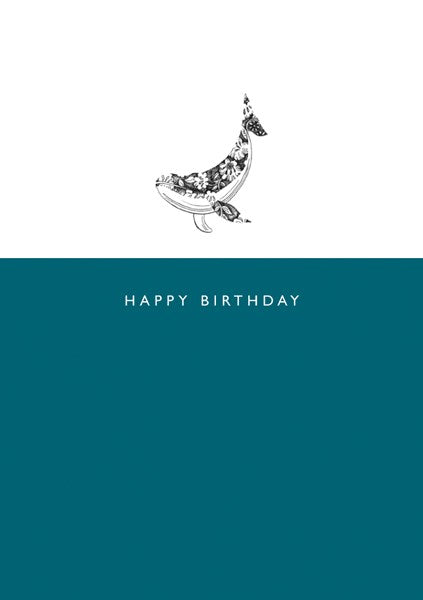 Happy Birthday Whale Card