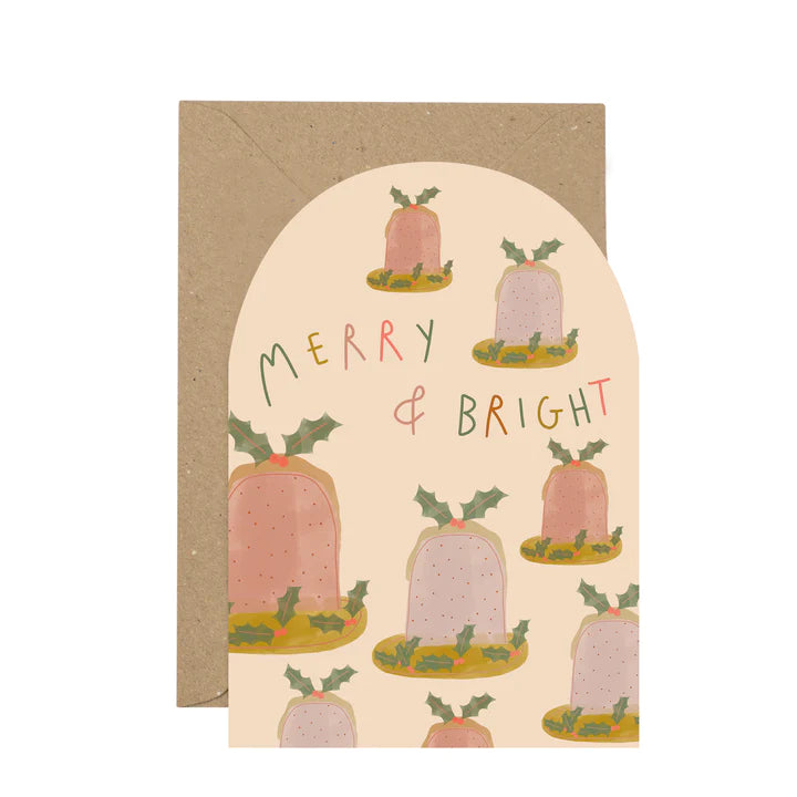 Merry + Bright Christmas Card