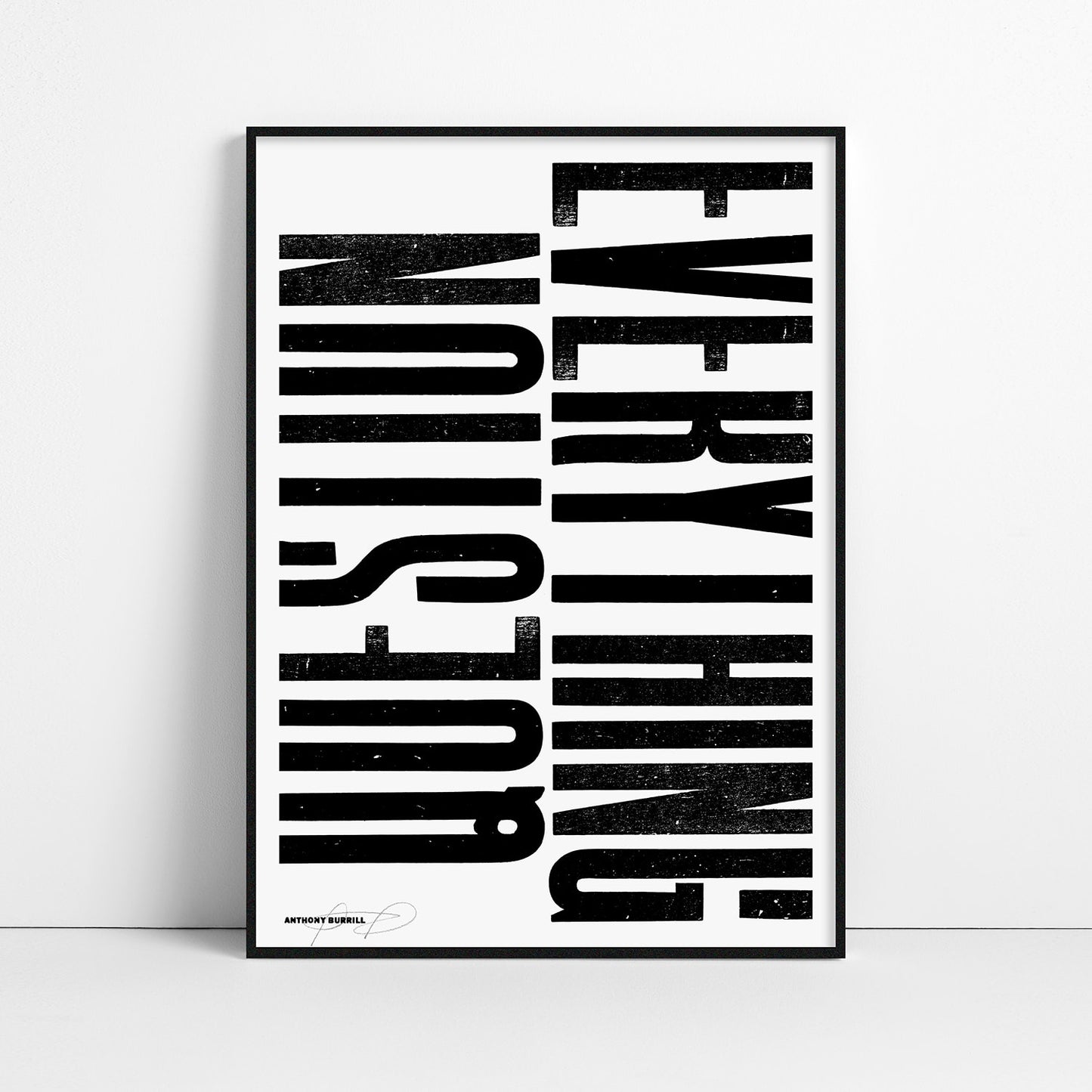 Question Everything  - Anthony Burrill Signed Print