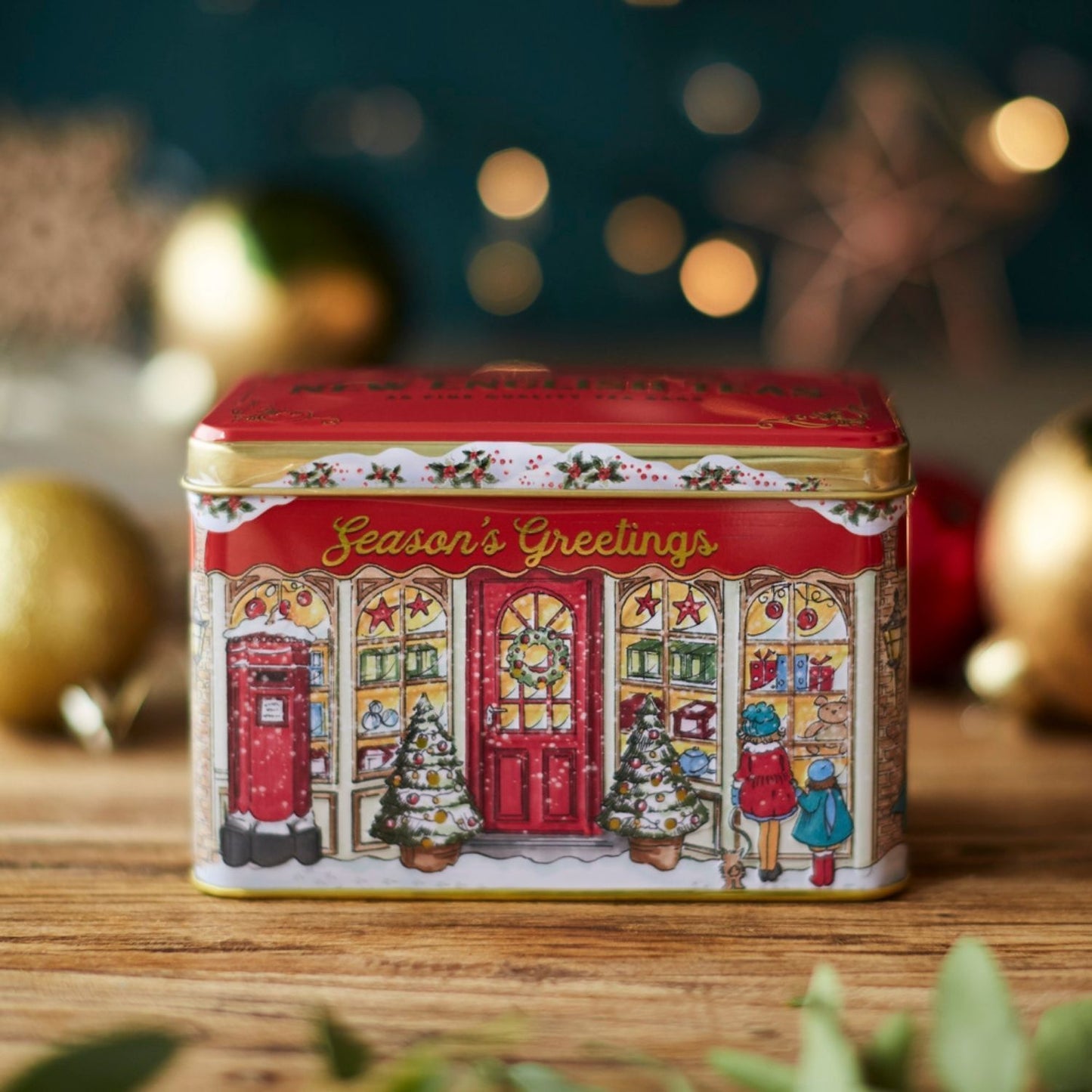 Season's Greetings Christmas Tea Tin - Afternoon Tea - 40 Bags
