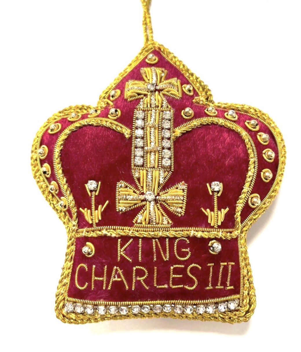 King Charles III Coronation Crown Hanging Decoration