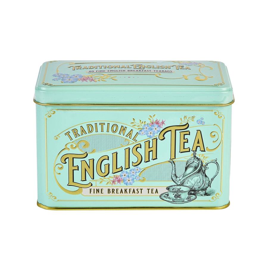 Vintage Victorian Tea Tin - English Breakfast - 40 Bags